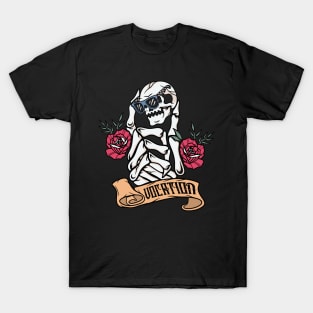 Rose and skull T-Shirt